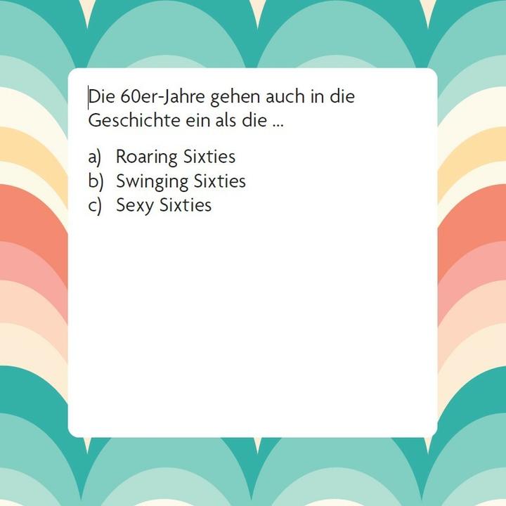 Immagine prodotto Das 60er Quiz (Tedesco)