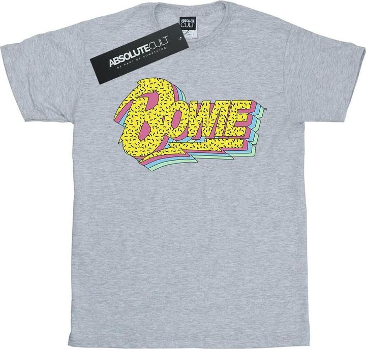 Actual product image David Bowie Girls Moonlight 90s Logo Cotton T-Shirt (152, 158)