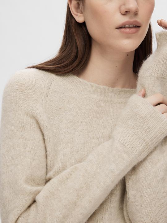Produktbild Selected Femme Rundhalsausschnitt Woll Pullover (XXL)