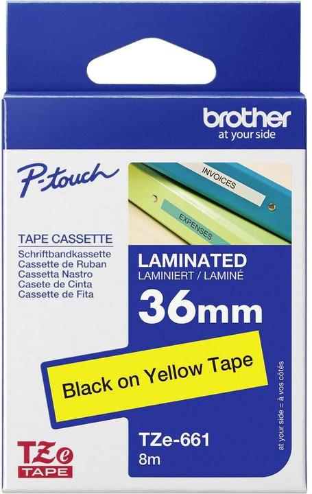 Produktbild Brother Tze-661 (3.60 cm, Schwarz, Gelb)