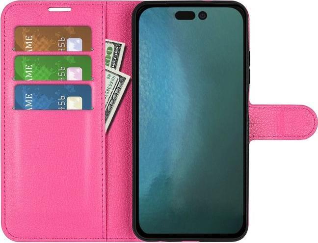Actual product image MU Classic Litchi Leather Bookcover Series (Apple iPhone 14 Pro)