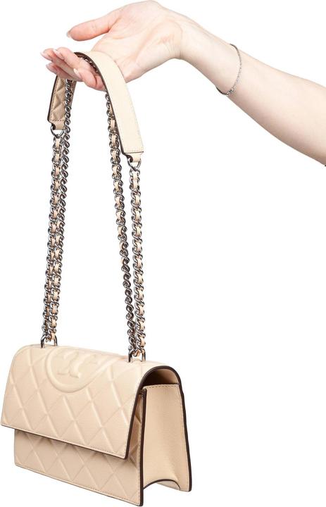 Immagine prodotto Tory Burch fleming small leather crossbody bag color vanilla