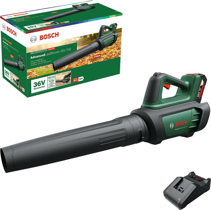 Bosch Home & Garden AdvancedLeafBlower 36V-750 (Rechargeable battery operated, Leaf blower)