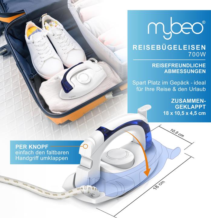 Image du produit Mybeo Fers à repasser de voyage (700 W)