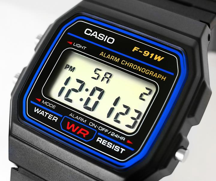 Actual product image Casio F-91w-1yer (Digital watch, 33.20 mm)
