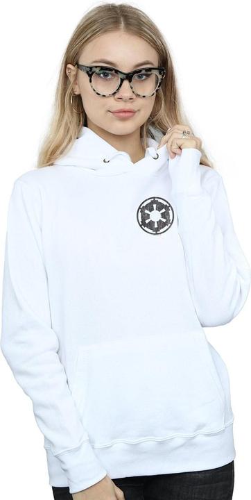 Produktbild Star Wars The Mandalorian Galactic Empire Insignia Breast Print Kapuzenpullover (XXL)