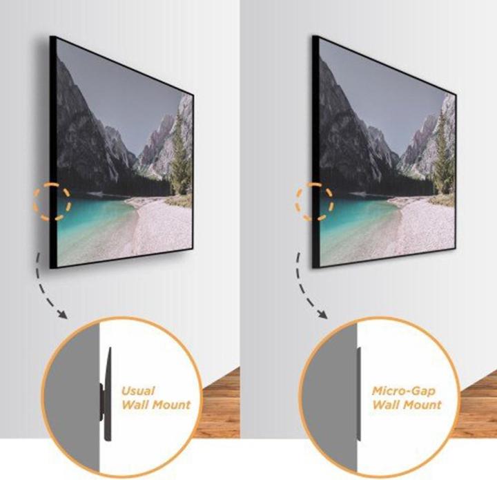 Produktbild Maclean MC-837 - VESA-Monitorhalterung/ TV-Halter, 75", schwarz, 50 kg (Wand, 75", 50 kg)