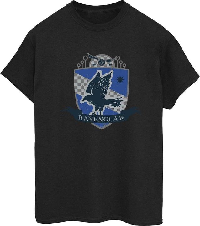Actual product image Womens/Ladies Ravenclaw Chest Badge Cotton Boyfriend T-Shirt (XXL)
