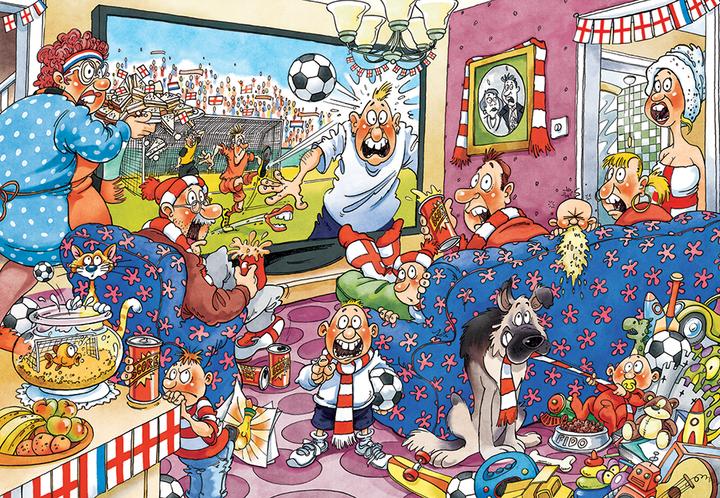 Actual product image Jumbo Puzzle Wasgij Original 21 Footba (1000 pieces)
