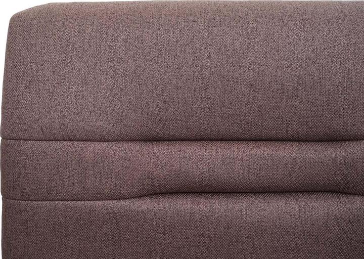 Actual product image Mendler Bench, Dining Room Bench Upholstered Bench, Backrest Fabric/Textile Stainless Steel Brushed - brown (160 cm)