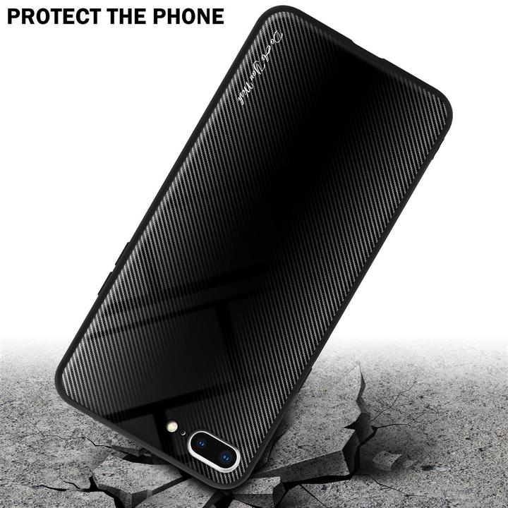 Produktbild Cadorabo TPU Gestreiftes Glas Cover (Apple iPhone 7 Plus, Apple iPhone 7s Plus)