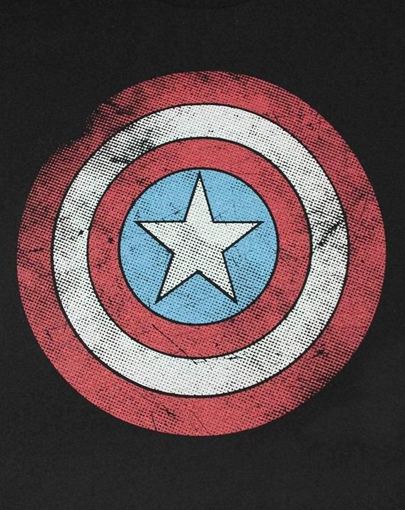 Immagine prodotto Jack Of All Trades Maglietta Capitano America Logo Effetto Invecchiato Uomo (S)