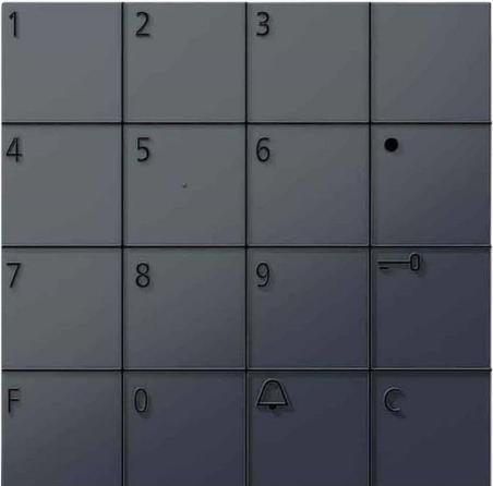 Siedle Code lock module COM 611-02 AG anthracite grey (Electronic numerical code)