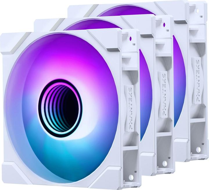 Phanteks M25 Gen2 PWM D-RGB Lüfter, 3er-Pack - 120mm, weiss (120 mm, 3 x)