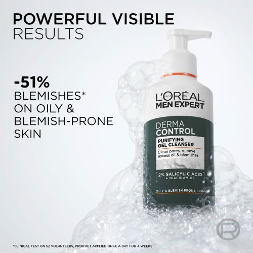 Immagine prodotto L'Oréal Paris Men Expert Derma Control Purifying Gel Cleanser (Gel, 260 ml)