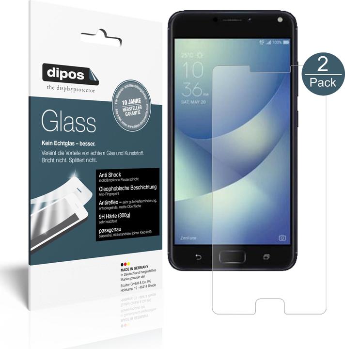 Image du produit Dipos Film de Protection d’écran Anti-Shock (2 pièce(s), Asus Zenfone 4)