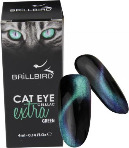 Produktbild BrillBird Cat Eye Extra Green 4ml (Extra Green, Gel-Effekt Nagellack)