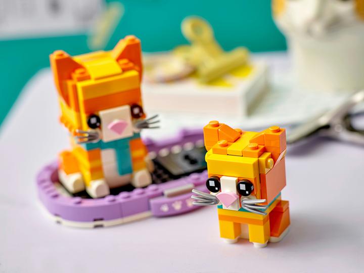 Image du produit LEGO BrickHeadz Chat rouge tigré 40480 (40480, LEGO Brickheadz)
