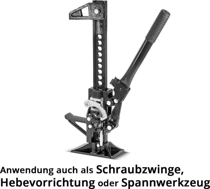 Actual product image Stahlwerk Rack and pinion jack 20" 3t 33cm Farm Jack stick winch Offroad jack