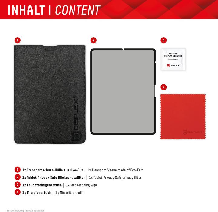 Produktbild Displex Tablet Privacy Safe, Tablet Blickschutzfolie (1 Stück, iPad Air 13 2024 (M2), iPad Pro 13 2024 (M4), iPad Air 13 2025)