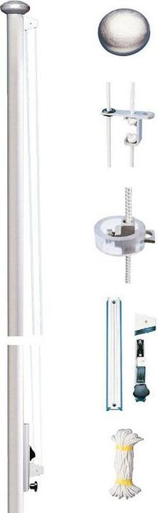 Image du produit Keller Fahnen Fahnenmast-Komplettset Deluxe ohne Bodenhülse Aluminium 8 m