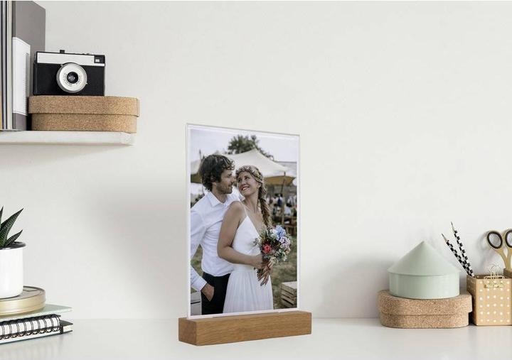 Actual product image Sigel Table display with wooden base (A6)