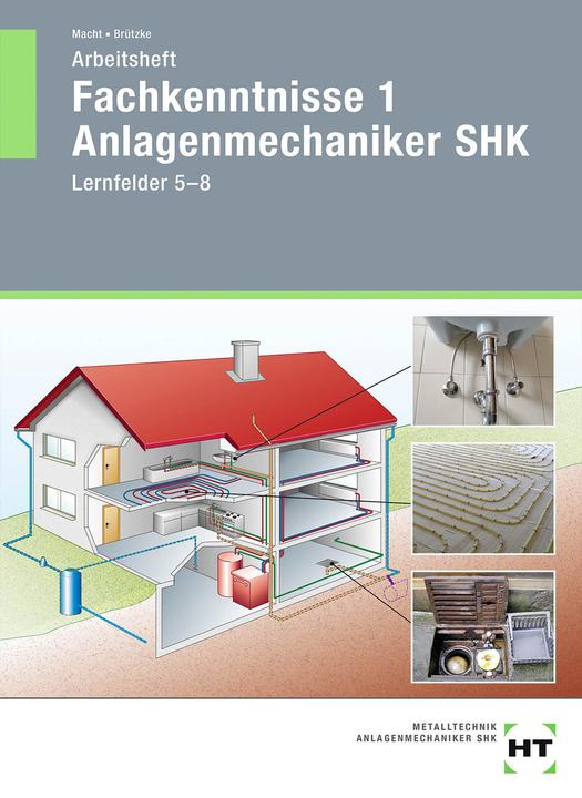 Actual product image Arbeitsheft Fachkenntnisse 1 Anlagenmechaniker SHK (German, Harald Power, 2020)