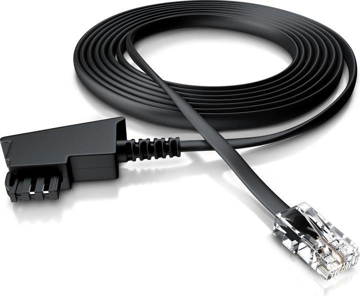 Actual product image CSL Internet cable, router cable, telephone cable, TAE-F plug to RJ45 plug, router to telephone socket