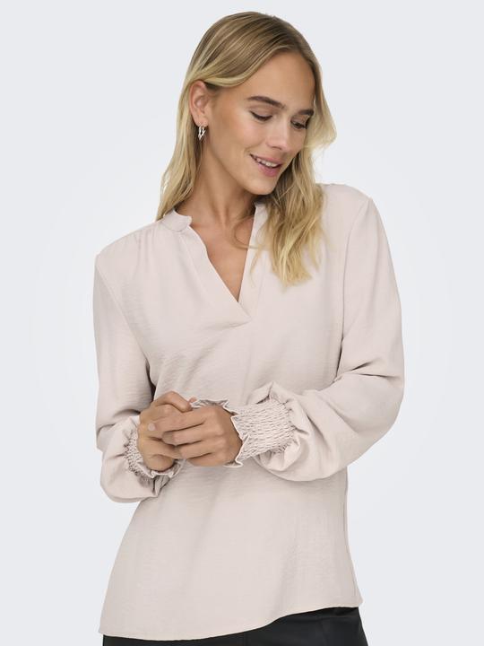 Immagine prodotto Only Vestibilità regolare Scollo rotondo Polsini smocked Taglio voluminoso delle maniche Top Top (XL)