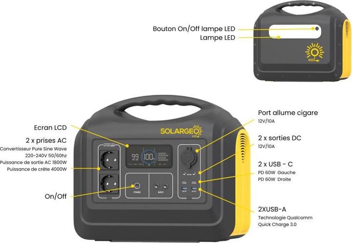 Produktbild Solargeo Elecfull (1488 Wh, 18 kg)