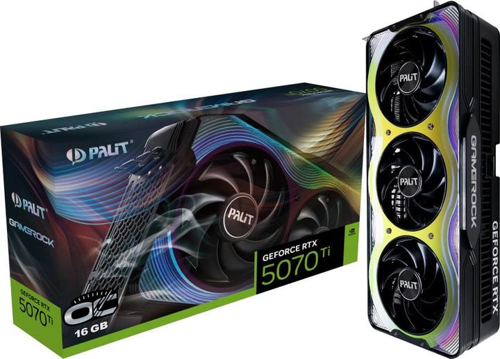 Actual product image XpertVision Palit RTX5070TI GameRock OC 16GB GDDR7 HDMI 3xDP (16 GB)