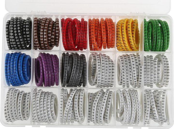 Rs Pro PVC kabelmarkeerset 0,75-3,5 mm2 kabel