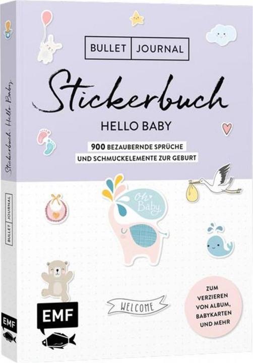 Immagine prodotto Bullet Journal Sticker Book Hello Baby: 750 adorabili detti ed elementi decorativi per la nascita
