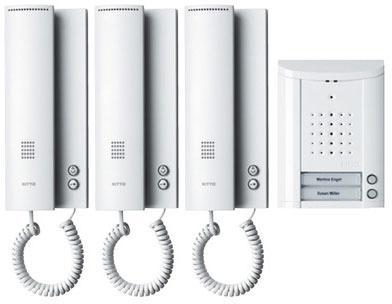 Image du produit Schneider Electric Kit interphone 3 familles blanc (Filaire)