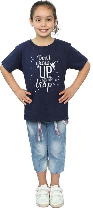 Actual product image Disney Girls Tinker Bell Don't Grow Up Cotton T-Shirt (152, 158)