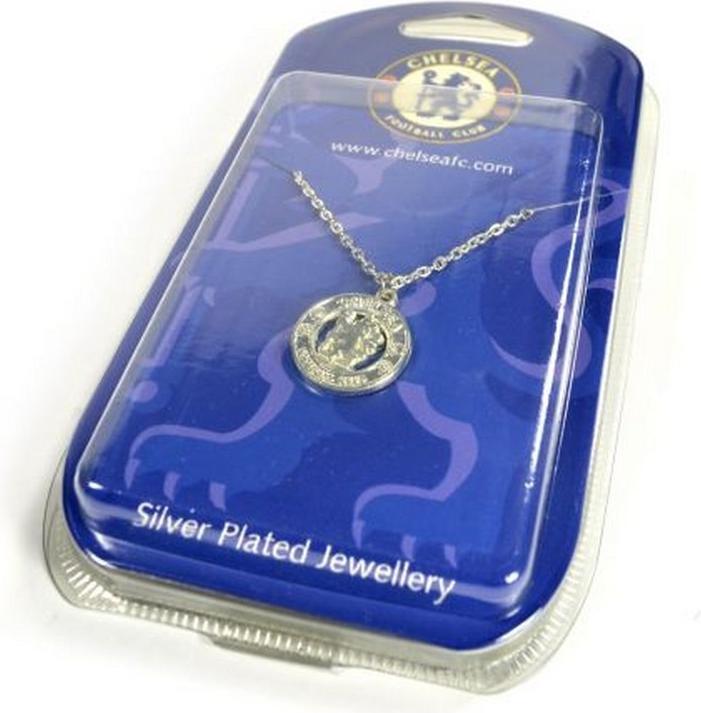 Produktbild Chelsea FC Halskette mit Anhänger Wappen (100% Silber Platin)