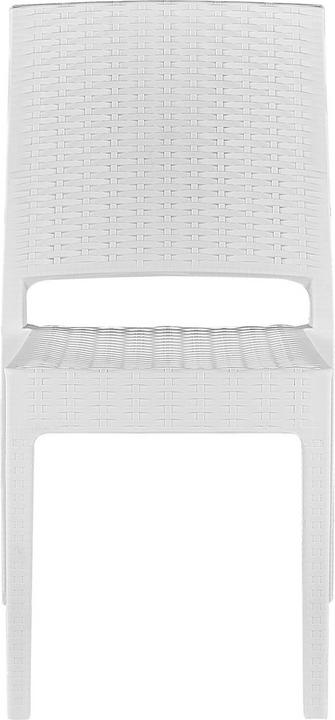 Immagine prodotto Beliani Set di mobili da giardino in rattan bianco a 4 posti FOSSANO (80 cm)