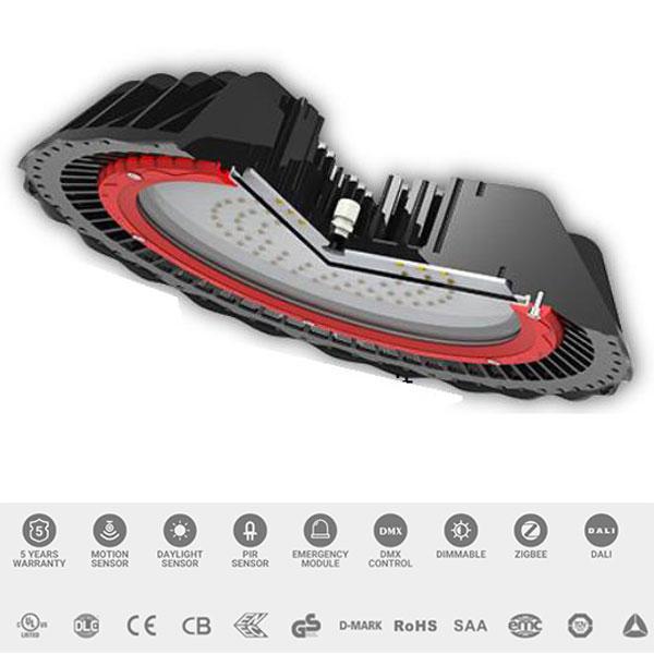 Produktbild MTS LED Hallenstrahler HiCloud 100W 5000K 16000 Lumen 60° IP65 (16000 lm)
