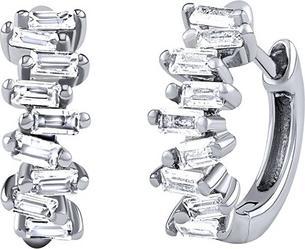 Produktbild Silvego Bernie Silver Hoop Earrings with Brilliance Zirconia DCC1541EW