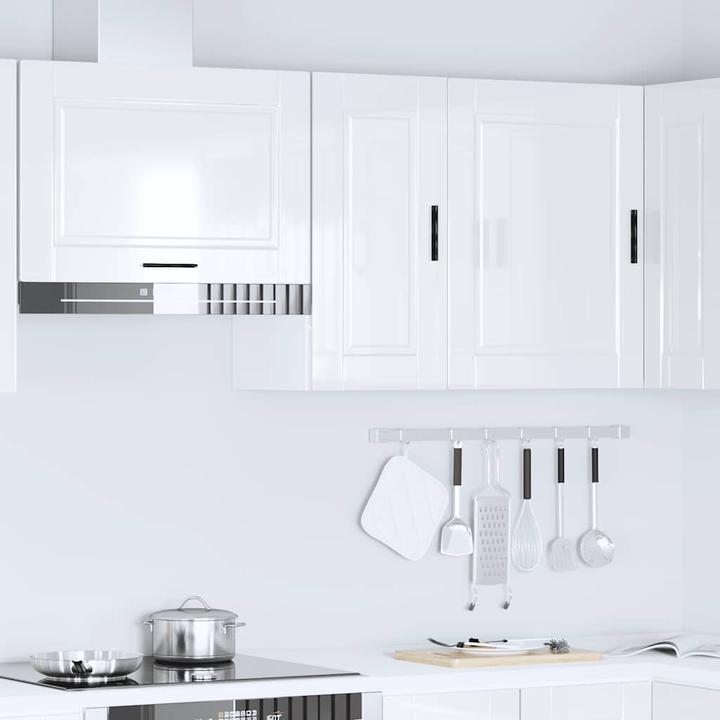 Actual product image VidaXL Kitchen wall unit Porto high-gloss white wood-based material (30 x 31 x 60 cm)