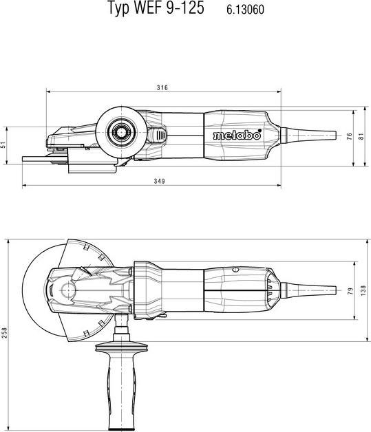 Produktbild Metabo WEF 9-125 Quick Flachkopf (125 mm)