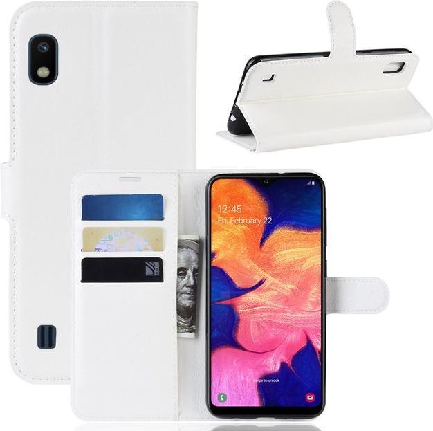 Actual product image MU Classic Litchi Leather Bookcover Series (Samsung Galaxy A10)