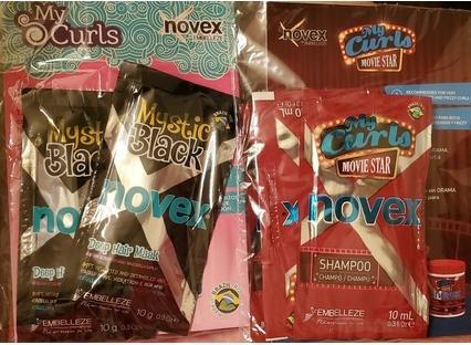 Image du produit Novex My Curls 4 Film Star Shampooing & Mystical Black Mask Enhance 10g Each 0.3 Ounces