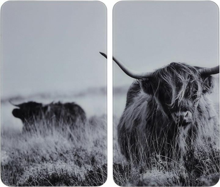 Image du produit Wenko Plaques de cuisson Highland Cattle noir 2 pcs.