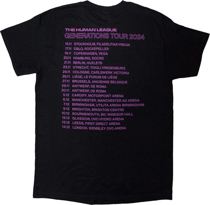 Actual product image Universal Textiles Unisex Adult Generations Tour 24 Text T-Shirt (S)