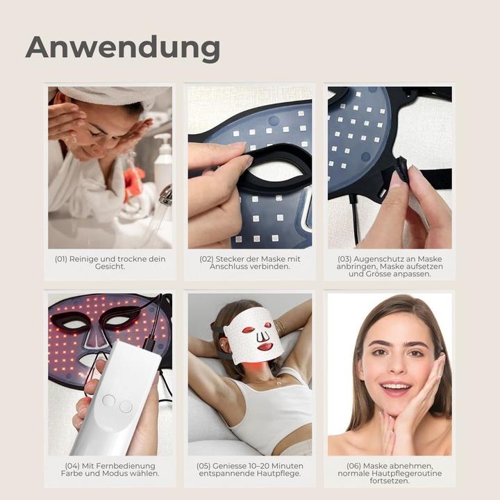 Immagine prodotto Beldura LED Lichttheraphie Gesichtsmaske