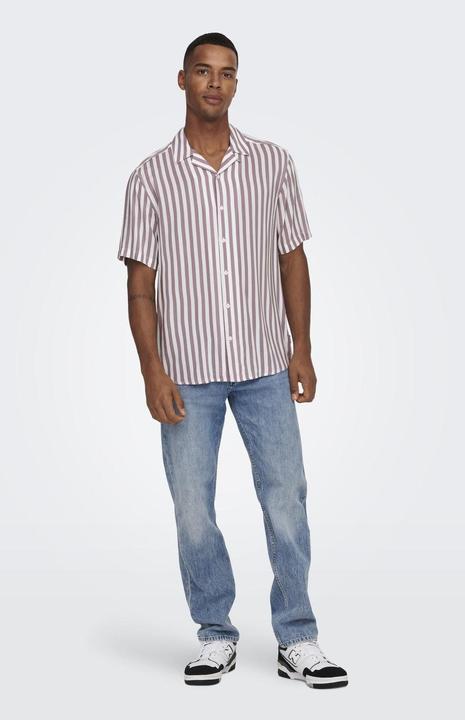 Actual product image Only & Sons Striped short sleeve shirt (M)