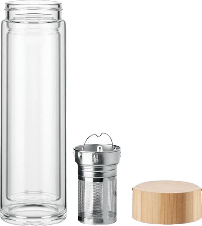 Actual product image MidOcean Batami Glass Double Wall 400ml Water Bottle (0.40 l)