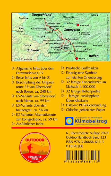 Actual product image E5 Oberstdorf - Meran/Bozen (German, Christian K. Rupp, 2024)