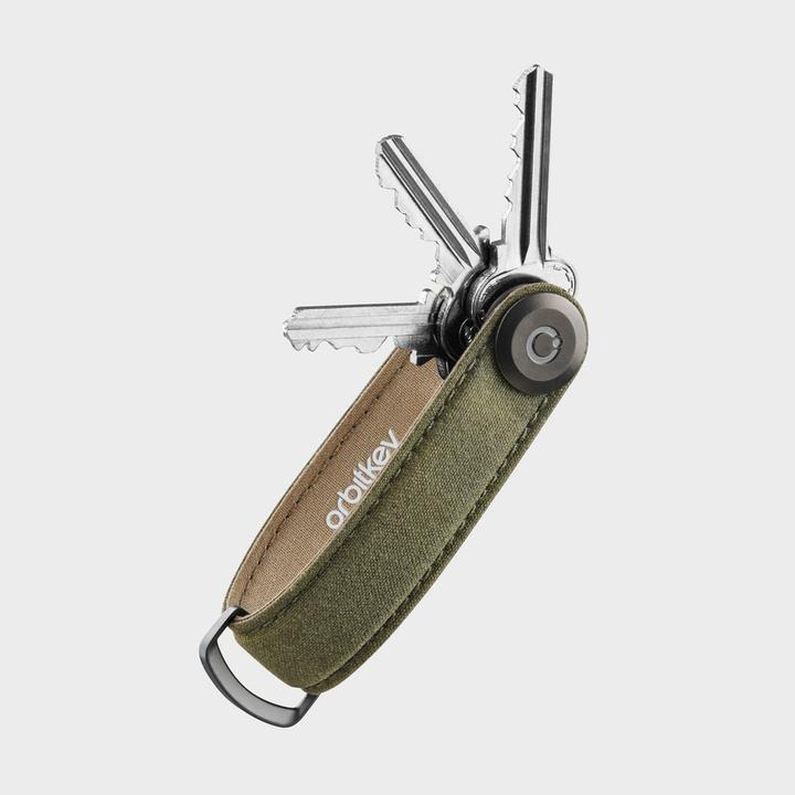 Actual product image Orbitkey Waxed Canvas Key Organiser - Khaki Green